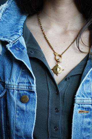 No Wrong Turns Compass Charm