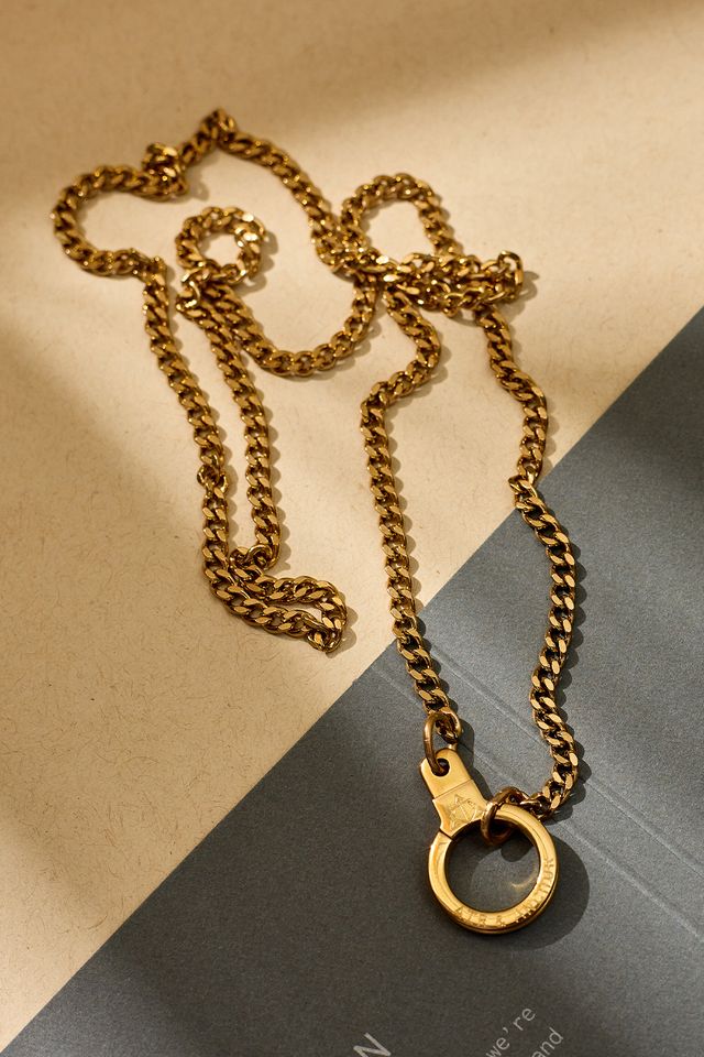 Hit the Curb Chain Cuff Keeper Necklace