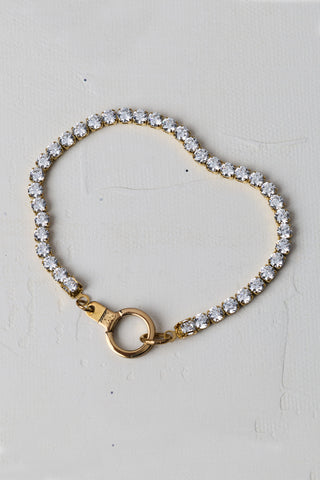 free play tennis bracelet with mini cuff keeper