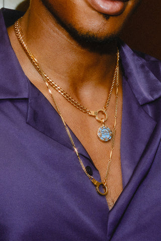 14kt gold zodiac sign necklace pendant libra