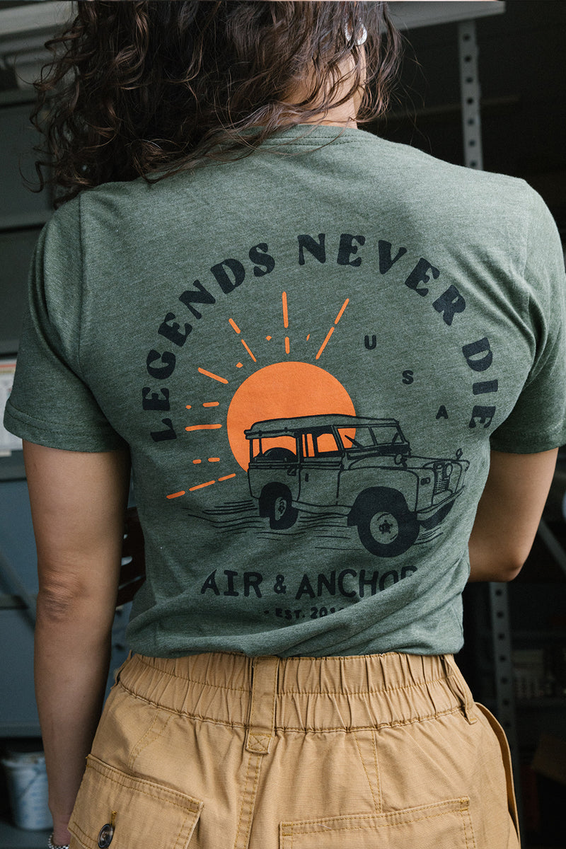 Legends Never Die Land Rover T-Shirt