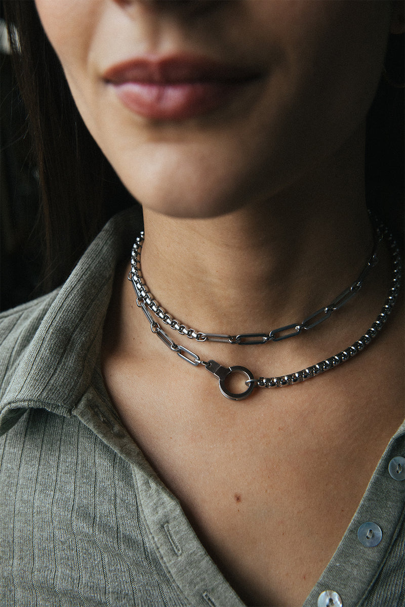 Stainless Steel Chain Choker Necklaces