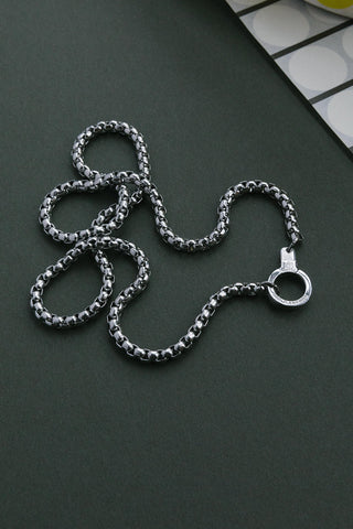 Men's Stainless Steel Journey Chain Cuff Keeper Necklace
