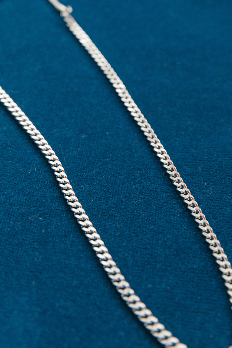 Stainless Steel Hit the Curb Adjustable Chain Necklace