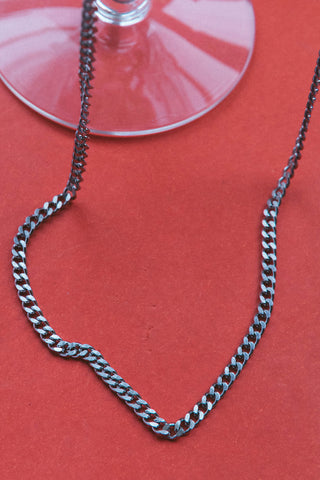 adjustable curb chain necklace for women
