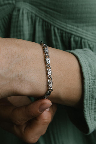 waterproof stainless steel women's adjustable chain bracelet	