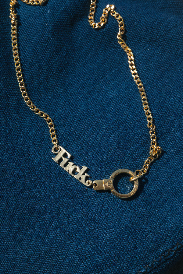 My Favorite F Word Necklace with Cuff Keeper