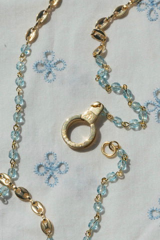 Out of the Blue Necklace with Cuff Keeper