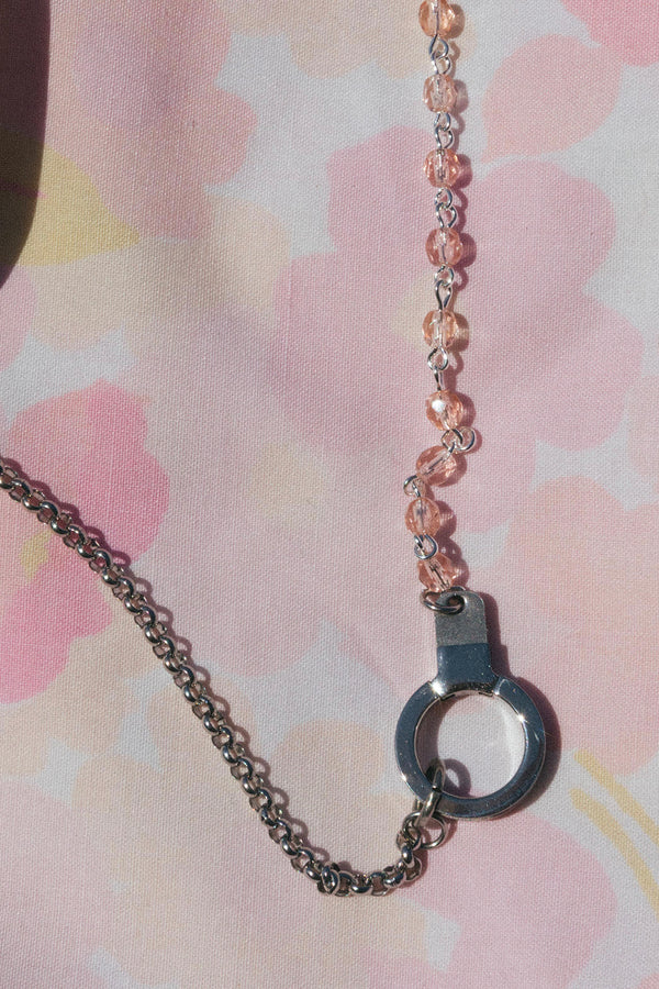 Pink Moon Necklace with Cuff Keeper