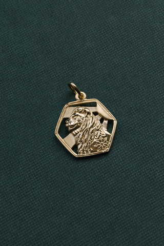 Sterling Silver Standing Proud Lion Pendant