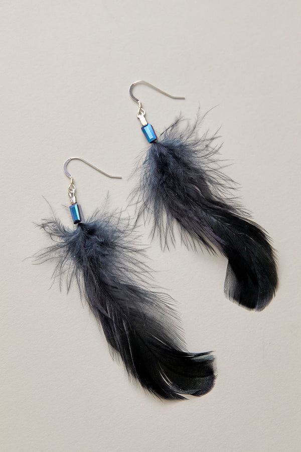 All You Have to Do is Fly Feather Earrings