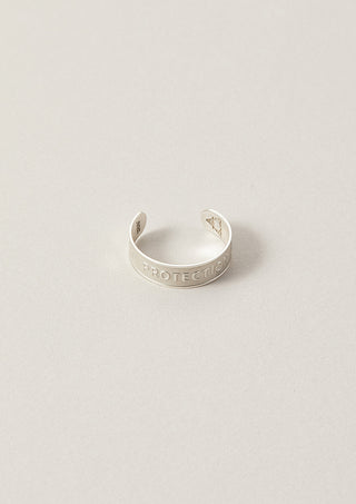 Protection Wise Word Adjustable Ring in Sterling Silver