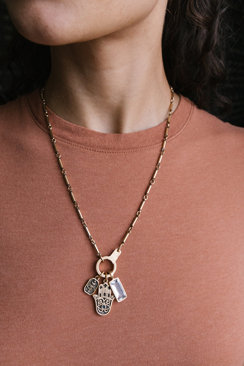 Art Deco Vintage Hollywood Crystal Necklace | Sweet Romance – Sweet Romance  Jewelry
